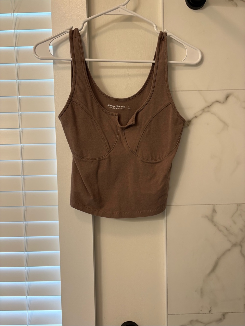Abercrombie & Fitch Chocolate Brown Sculpted Camisole